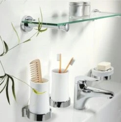 Spirella WC-Garnitur, WC-Bürste, Toilettenbürste Aus Porzellan Und Robustem Edelstahl - Zur Wandmontage -Sauberkeit Und Hygiene 0999a0b1 265f 47f6 8043 7e86b32a9d79