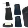 Spirella Badezimmer Set, 6-teiliges Badzubehör Move Seifenspender, WC Bürste, Seifenschale, Kosmetikeimer Und Zahnputzbecher Schwarz -Sauberkeit Und Hygiene 0d5fa267 c456 479e bd06 325ceb02302b 1