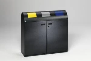 Wertstoffsammelstation, 2x110l, HxBxT 850x680x390mm, Korpus PP grau/schwarz, 2 Deckel PP grau Wertstoffsammelstation, 2x110l, HxBxT 850x680x390mm, Korpus PP Grau/schwarz, 2 Deckel PP Grau -Sauberkeit Und Hygiene 127e0af1 bb1b 4520 bb88 58a070d64783