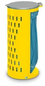 Müllsackständer, 120l, HxBxT 850x380x440mm, Korpus Stahl RAL6005, Deckel Metall silber, gelocht Müllsackständer, 120l, HxBxT 850x380x440mm, Korpus Stahl RAL6005, Deckel Metall Silber, Gelocht -Sauberkeit Und Hygiene 1676c7f2 6e23 42cb 91d3 2011325f2bd3