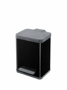 Tretabfallsammler, 1x11/1x19l, HxBxT 440x470x250mm, Innenbehälter Kunststoff, Korpus Edelstahl, Deckel Kunststoff, Bodenring HAILO Tretabfallsammler, 1x11/1x19l, HxBxT 440x470x250mm, Innenbehälter Kunststoff, Korpus Edelstahl, Deckel Kunststoff, Bodenring -Sauberkeit Und Hygiene 1df08c59 8541 4553 b021 7f3a7b38b22e