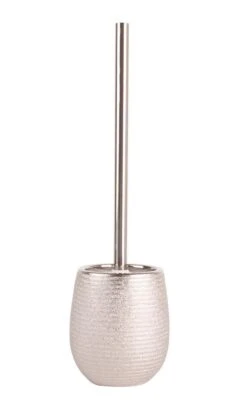 MSV Badezimmer Set, 4-teiliges Badzubehör Aus Keramik Oman, Seifenspender, WC Bürste, Seifenschale Und Zahnputzbecher Silber -Sauberkeit Und Hygiene 22ab301a 229d 4b7c a778 ec5a22e4f1c0