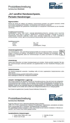 Perladin 2x1 HandreinigungsPaste Dose 500ml Handreinigung Handseife Werkstatt Seife Handwaschpaste Sandfrei 8 Perladin 2x1 HandreinigungsPaste Dose 500ml Handreinigung Handseife Werkstatt Seife Handwaschpaste Sandfrei -Sauberkeit Und Hygiene 25c4a19e 6a06 45c8 a172 4b61942f5fb8