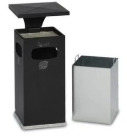 Var Kombiascher, HxBxT 910x395x395mm, Korpus Stahl Verkehrsweiß, M. Schutzdach -Sauberkeit Und Hygiene 29e83d65 c1c2 4784 bc5f 156d98978c91