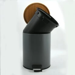 Spirella Kosmetikeimer 3 Liter Edelstahl Bambus Mit Absenkautomatik Und Inneneimer Adonis Badezimmer Mülleimer Softclose Abfalleimer Anthrazit -Sauberkeit Und Hygiene 2ae04ace c298 44ad 8204 a877af5fc903