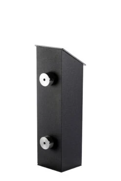 Wandaschenbecher Aluminium Wandmontage Quadratisch Schwarz -Sauberkeit Und Hygiene 31855aaa cf0f 4663 9881 92c78ce0b623