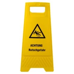 Warnschild "Achtung Rutschgefahr" Gelb Beidseitig Bedruckt Ca. 61 Cm Hoch -Sauberkeit Und Hygiene 35202325 88a7 4d54 826c 36d054620ba6 2