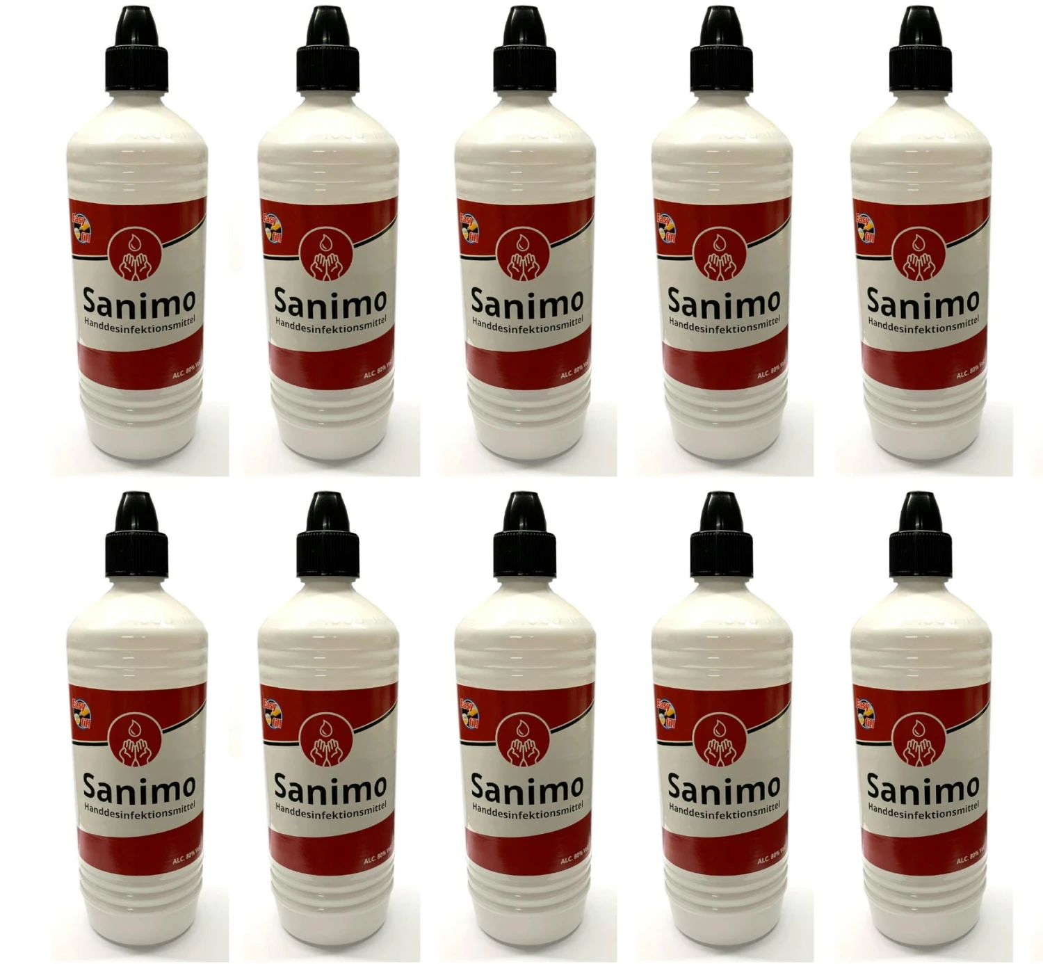 3x 1000ml Sanimo Handdesinfektionsmittel - anwendungsfertig - nach Rezept der WHO Desinfektionsmittel Hände Nachfüllflasche 3x 1000ml Sanimo Handdesinfektionsmittel - Anwendungsfertig - Nach Rezept Der WHO Desinfektionsmittel Hände Nachfüllflasche -Sauberkeit Und Hygiene 3fdba364 d354 464d a222 48c63f3db4c4 3