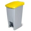 Tretabfalleimer Mit Rollen, Inhalt 60 Liter, HxBxT 700 X 380 X 490 Mm, Korpus Grau/Deckel Gelb 1 Tretabfalleimer Mit Rollen, Inhalt 60 Liter, HxBxT 700 X 380 X 490 Mm, Korpus Grau/Deckel Gelb -Sauberkeit Und Hygiene 449fc378 092d 4039 8d11 6ac1208ea5b9