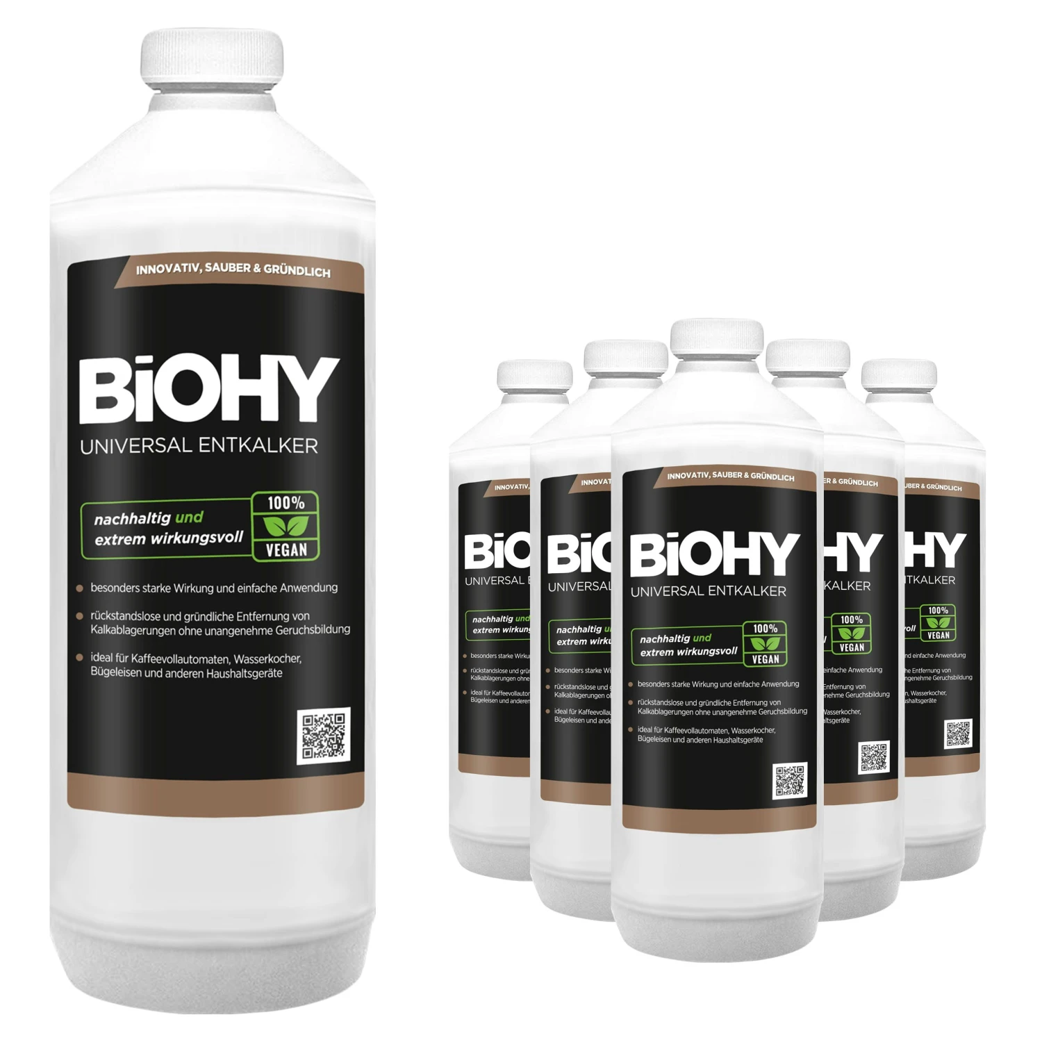 BiOHY Universal Entkalker (3x1l Flasche) | Konzentrat für 20 Entkalkungsvorgänge pro Flasche | Kompatibel mit allen Kaffeevollautomaten BiOHY Universal Entkalker (3x1l Flasche) | Konzentrat Für 20 Entkalkungsvorgänge Pro Flasche | Kompatibel Mit Allen Kaffeevollautomaten -Sauberkeit Und Hygiene 51544ea5 6226 49b2 ae91 7226e26e385f 3