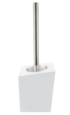 Spirella WC Bürste Klobürste Toilettenbürste „Yoshi“ Mit Hygienischem Behälter Weiß