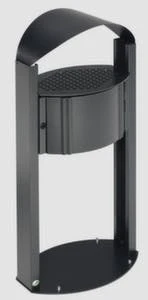 Var Standascher, HxBxT 1200x380x350mm, Stahl, Korpus Antiksilber, M. Schutzdach