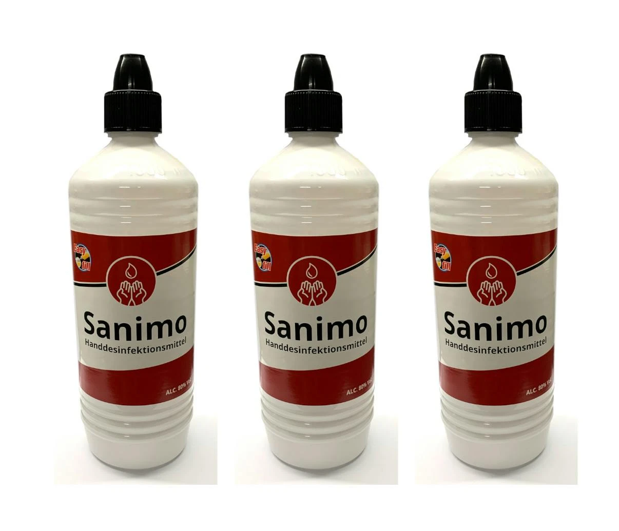 3x 1000ml Sanimo Handdesinfektionsmittel - anwendungsfertig - nach Rezept der WHO Desinfektionsmittel Hände Nachfüllflasche 3x 1000ml Sanimo Handdesinfektionsmittel - Anwendungsfertig - Nach Rezept Der WHO Desinfektionsmittel Hände Nachfüllflasche -Sauberkeit Und Hygiene 61c80109 6ad9 4a8d a965 ac8ff7fae877 3