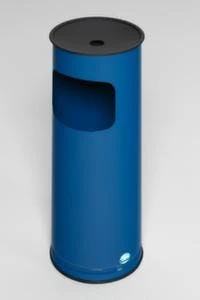 Var Kombiascher, HxØ 610x250mm, 17l, Korpus Stahl Enzianblau, Säulenform