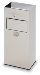 Edelstahl-Kombiascher, HxBxT 770x320x210mm, Korpus Edelstahl