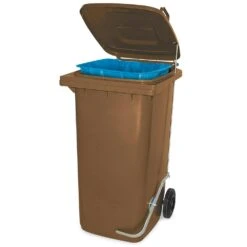 Müllbehälter Mit Fußpedal U. Klemmring, 240 Liter, Blau, BxTxH 580x730x1075 Mm -Sauberkeit Und Hygiene 774aa34d 4dd6 42c6 8747 351d7e359880