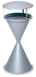 Standascher, HxØ 960x440mm, Stahl, Korpus RAL6001, Eieruhrform, m. Schutzdach Standascher, HxØ 960x440mm, Stahl, Korpus RAL6001, Eieruhrform, M. Schutzdach -Sauberkeit Und Hygiene 79883029 4fe8 49eb b810 c4acd76838e7