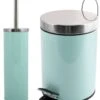 MSV Badezimmer Set, 2-teilige Abfalleimer Kosmetikeimer Und WC Bürste “Miami“ Pastellgrün -Sauberkeit Und Hygiene 7a1b634f 9a6e 438e 93d3 dbcae52c6fdb