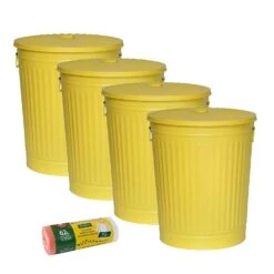 Jinfa 4er-Set Retrodesign Mülleimer Mit Griffen Und Deckel + 30 Müllbeutel | Cremeweiß | 62L 6 Jinfa 4er-Set Retrodesign Mülleimer Mit Griffen Und Deckel + 30 Müllbeutel | Cremeweiß | 62L -Sauberkeit Und Hygiene 82eee9a3 877c 492d 9f1e 534393ee6f55