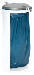 Abfallbehälter, f. innen/außen, 120l, HxØ 900x450mm, Rückseite offen, Korpus Stahl RAL1023 Var Abfallbehälter, F. Innen/außen, 120l, HxØ 900x450mm, Rückseite Offen, Korpus Stahl RAL1023 -Sauberkeit Und Hygiene 8bf1fb92 c328 422f a38f 0339beb839f2