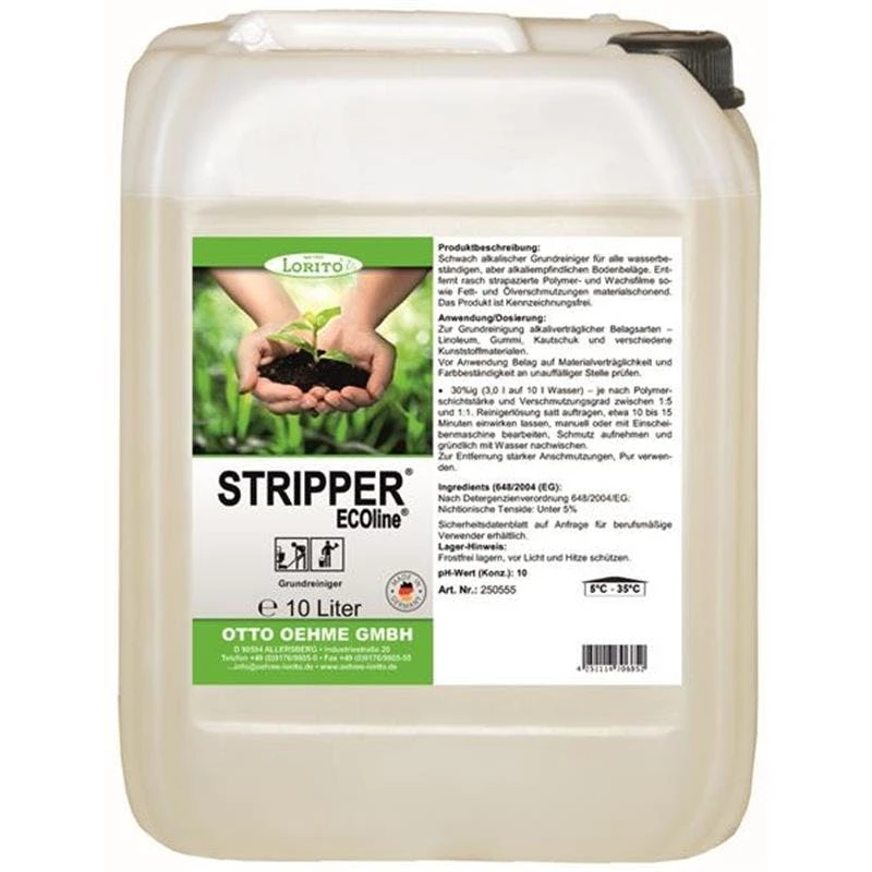 Lorito Stripper Ecoline kennzeichnungsfreier Grundreiniger Schmutzlöser Lorito Stripper Ecoline Kennzeichnungsfreier Grundreiniger Schmutzlöser -Sauberkeit Und Hygiene 8f399792 0f9c 40f8 808c b7793155685f 1