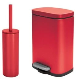 Spirella Badezimmer Set, 2-teilige Abfalleimer Kosmetikeimer Mit Absenkautomatik Und WC Bürste “Akira“ Gelb -Sauberkeit Und Hygiene 8fc43447 9664 492f a76d 698d413a1fa6