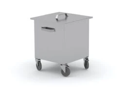 Edelstahl Gastro-Abfallbehälter | AISI 430 Qualität | BxT 40x50 -Sauberkeit Und Hygiene 93d459e7 2cf9 4216 8440 9bcc837f5a6e