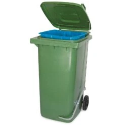 Müllbehälter Mit Fußpedal U. Klemmring, 240 Liter, Blau, BxTxH 580x730x1075 Mm -Sauberkeit Und Hygiene 99132e87 845e 4778 aedf 7f7d27e1ee9d