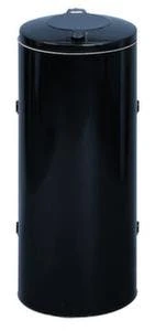 Abfallbehälter, f. innen/außen, 120l, HxØ 900x450mm, Rückseite offen, Korpus Stahl RAL1023 Var Abfallbehälter, F. Innen/außen, 120l, HxØ 900x450mm, Rückseite Offen, Korpus Stahl RAL1023 -Sauberkeit Und Hygiene 9ba7b52e d8b4 4b8f 8848 1c4a7c349113