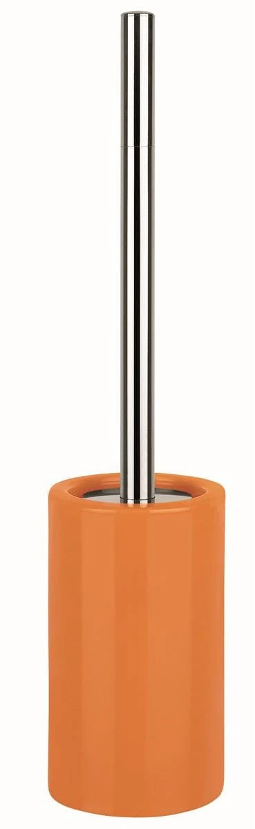 Spirella "Tube" WC Bürste Toilettenbürste Klobürste WC Garnitur Aus Porzellan Orange