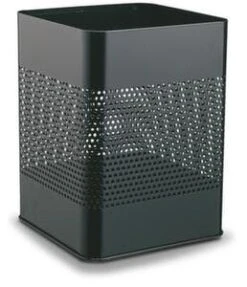 Papierkorb, HxØ 490x210mm, Korpus Stahl Schwarz, Gelocht -Sauberkeit Und Hygiene b0337869 8f73 48fb b086 3e0f944378c7