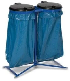 Var Müllsackständer, 2x120l, HxBxT 1020x860x500mm, Deckel Kunststoff Silber, 4 Rollen -Sauberkeit Und Hygiene b3587656 c726 44cb b899 0f8a7e8fc029 2