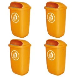 BRB Abfallbehälter Für Den Außenbereich, 50 Liter, Nach DIN 30713, Farbe: Orange 4 BRB Abfallbehälter Für Den Außenbereich, 50 Liter, Nach DIN 30713, Farbe: Orange -Sauberkeit Und Hygiene b3650221 b5bb 471b a8b6 8093d93711f0