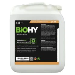 BiOHY Creme Seife (50x10l Kanister) | Hautschonende, Rückfettende Und Geruchsneutrale Handseife Bereich PHOSPHATFREI | Ohne Parfüm Und Farbstoffe -Sauberkeit Und Hygiene b80b6491 5b13 4f11 8ce9 7e49de143a91 2