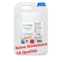 ANTiVIRU | Desinfektionsmittel 6x 5L Kanister | Handdesinfektion & Flächendesinfektion | Viruzid | Anwendungsfertig -Sauberkeit Und Hygiene bcb605a3 1e3c 4a75 9c19 cc8ec0de1cf4 1