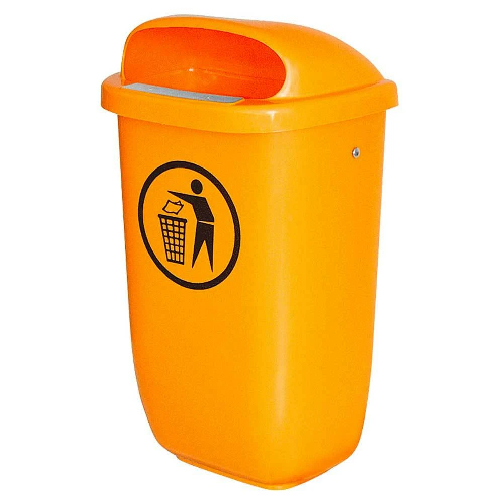 BRB Abfallbehälter für den Außenbereich, 50 Liter, nach DIN 30713, Farbe: orange BRB Abfallbehälter Für Den Außenbereich, 50 Liter, Nach DIN 30713, Farbe: Orange -Sauberkeit Und Hygiene bf2c05da b661 4741 818d 9274b89cc5dc 1
