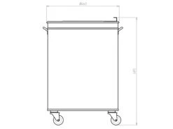 Gastro-Mülleimer Aus Edelstahl 95 Liter -Sauberkeit Und Hygiene c9f95d59 ac84 4407 8060 d6e8f01fdf2f