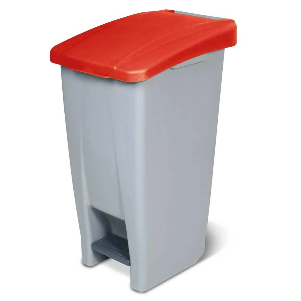 Tretabfalleimer mit Rollen, Inhalt 60 Liter, HxBxT 700 x 380 x 490 mm, Korpus grau/Deckel gelb Tretabfalleimer Mit Rollen, Inhalt 60 Liter, HxBxT 700 X 380 X 490 Mm, Korpus Grau/Deckel Gelb -Sauberkeit Und Hygiene d520eca3 3575 4033 9d58 313759c63887