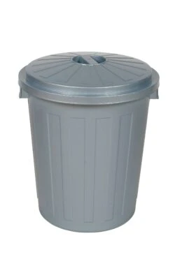 Müllsackhalter, 2x120l, BxT 800x530mm, Deckel Kunststoff Silber -Sauberkeit Und Hygiene d6bd6448 14fc 4235 9688 d745b233361b