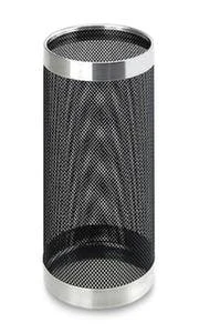 Papierkorb, HxØ 490x210mm, Korpus Stahl Schwarz, Gelocht