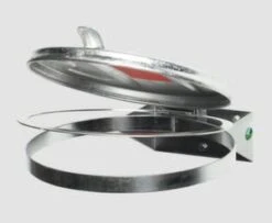 Müllsackhalter, Wandbefestigung, 120l, BxT 400x510mm, Gestell Enzianblau, Deckel Verzinkt -Sauberkeit Und Hygiene df4b8527 6eb1 4fdc af98 68cb3147fdf3