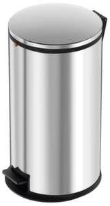 Tretabfallbehälter, 25l, HxØ 600x310mm, Innenbehälter Stahl, Korpus Stahl silber, Deckel Stahl silber HAILO Tretabfallbehälter, 25l, HxØ 600x310mm, Innenbehälter Stahl, Korpus Stahl Silber, Deckel Stahl Silber -Sauberkeit Und Hygiene e735edd4 0656 4d85 a332 ebc3326ad18d