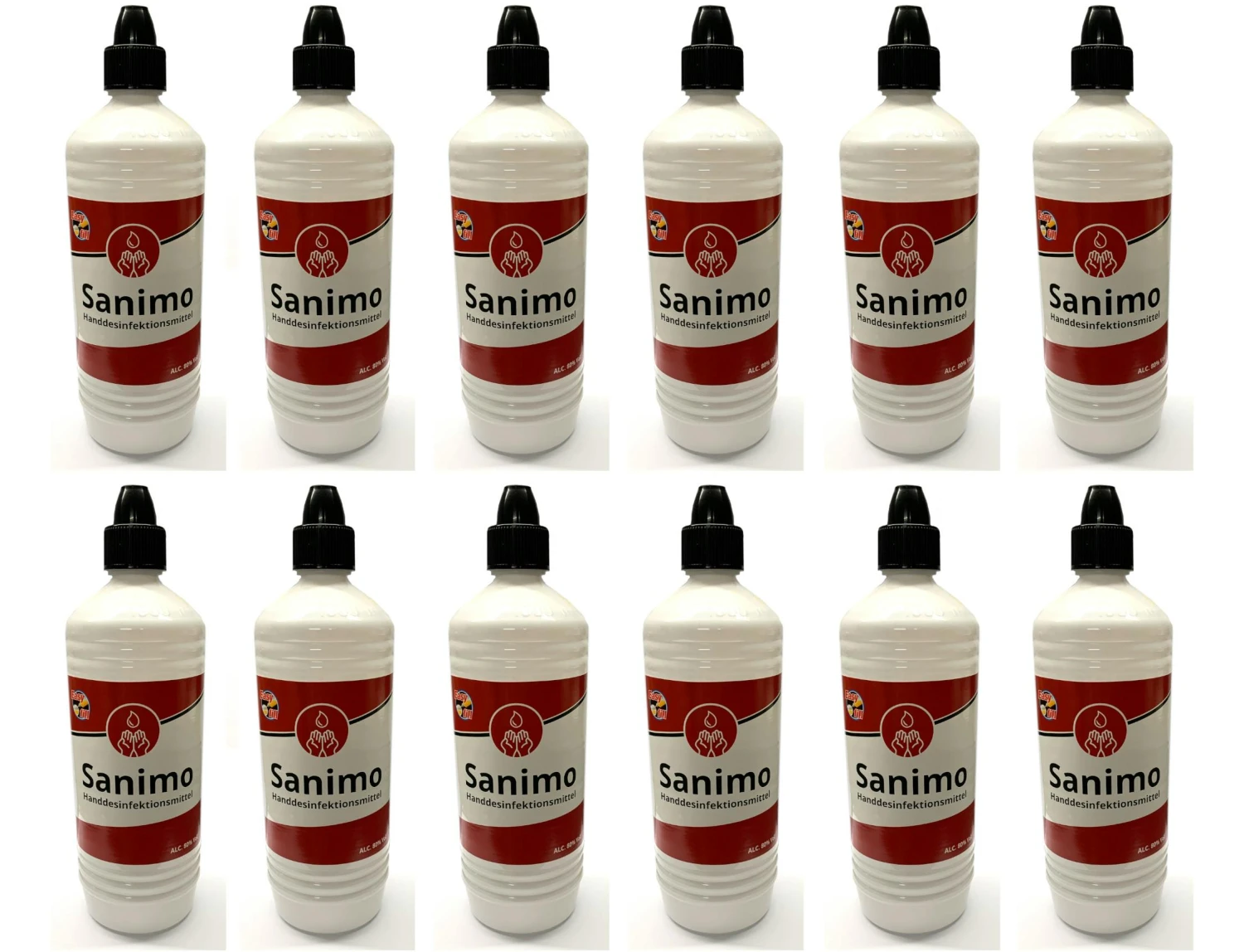3x 1000ml Sanimo Handdesinfektionsmittel - anwendungsfertig - nach Rezept der WHO Desinfektionsmittel Hände Nachfüllflasche 3x 1000ml Sanimo Handdesinfektionsmittel - Anwendungsfertig - Nach Rezept Der WHO Desinfektionsmittel Hände Nachfüllflasche -Sauberkeit Und Hygiene f38eae29 d475 456b b60b bb929ef39719 2