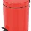 Spirella Kosmetikeimer "Sydney Rot" Mülleimer Treteimer Abfalleimer - 3 Liter – Mit Herausnehmbaren Inneneimer